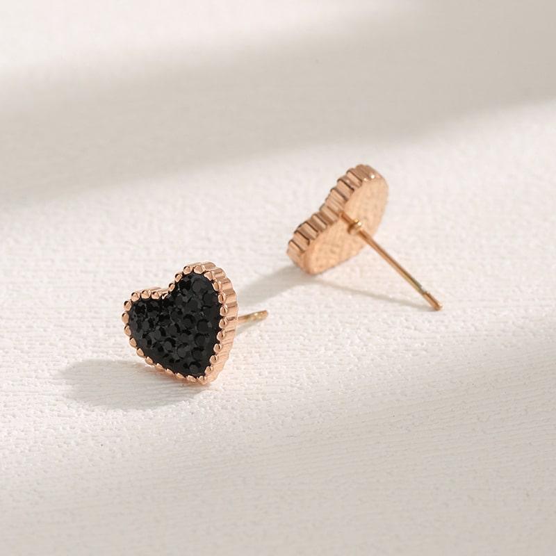 Trendy Heart Studs