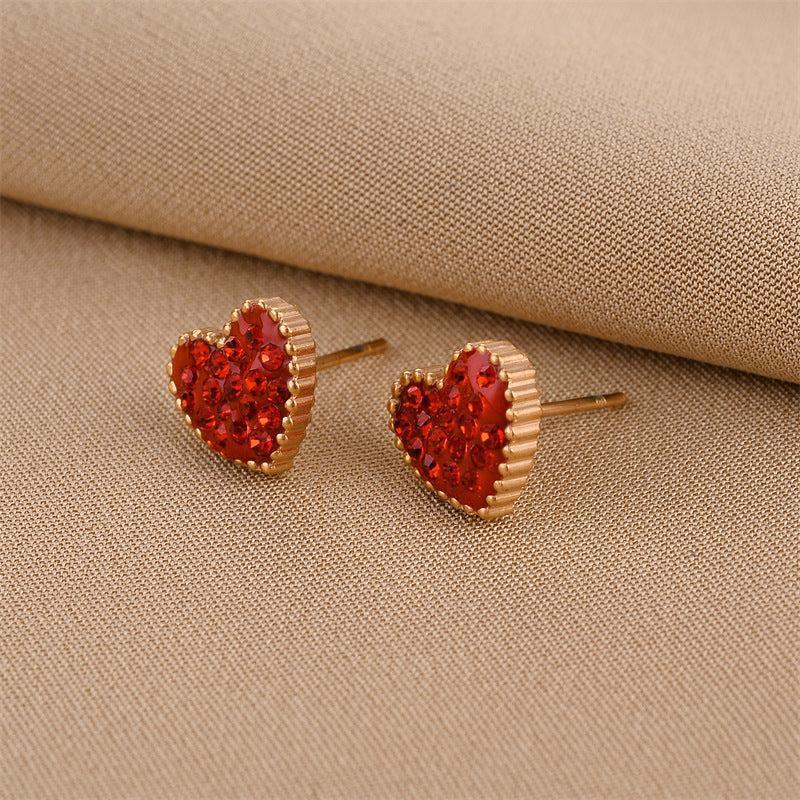 Trendy Heart Studs - Viexta
