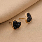 Trendy Heart Studs - Viexta
