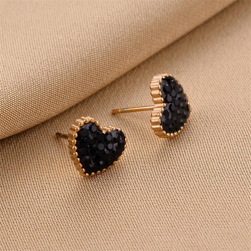 Trendy Heart Studs