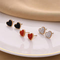 Trendy Heart Studs - Viexta