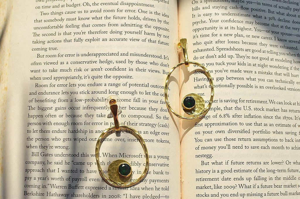Monalisa Brass Earrings - Viexta