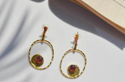 Monalisa Brass Earrings