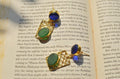 Polished Dual Monalisa Stone Earrings - Viexta