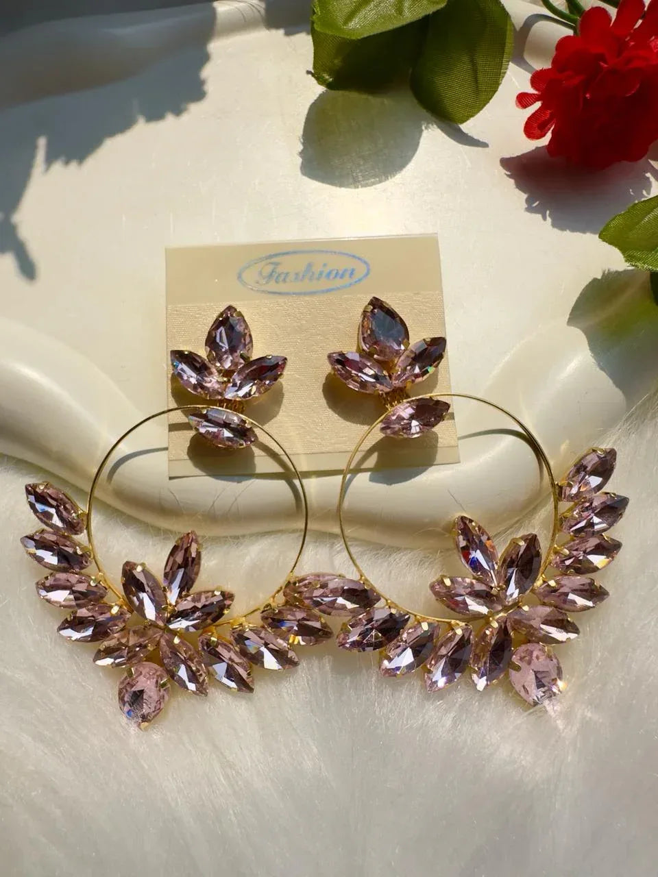 Round Crystal Earrings - Viexta