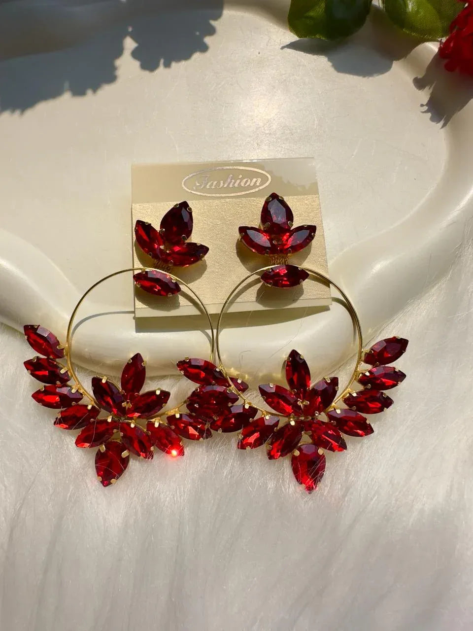 Round Crystal Earrings - Viexta