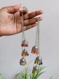 Beaded Latkan Jhumka - Viexta