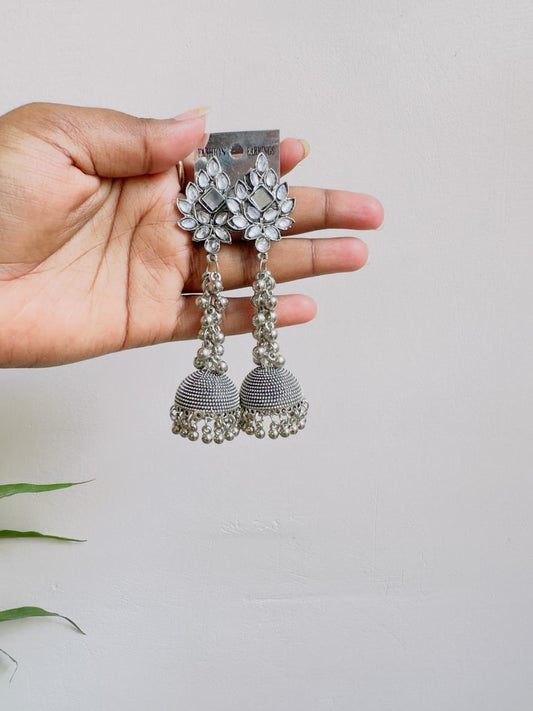 Silver Oxide Jhumka