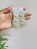 Flowing Peacock Oxide Earrings - Viexta