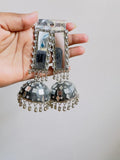Shining Diva Oxidized Jhumka - Viexta