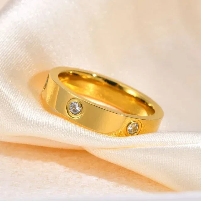 Levi Titanium Steel Cartier Ring - Viexta