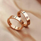 Levi Titanium Steel Cartier Ring - Viexta