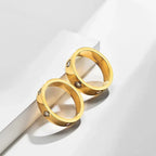 Levi Titanium Steel Cartier Ring - Viexta