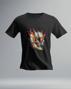 ghost-skull-on-fire-t-shirt