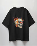 ghost-skull-on-fire-t-shirt - Viexta