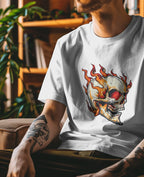 ghost-skull-on-fire-t-shirt