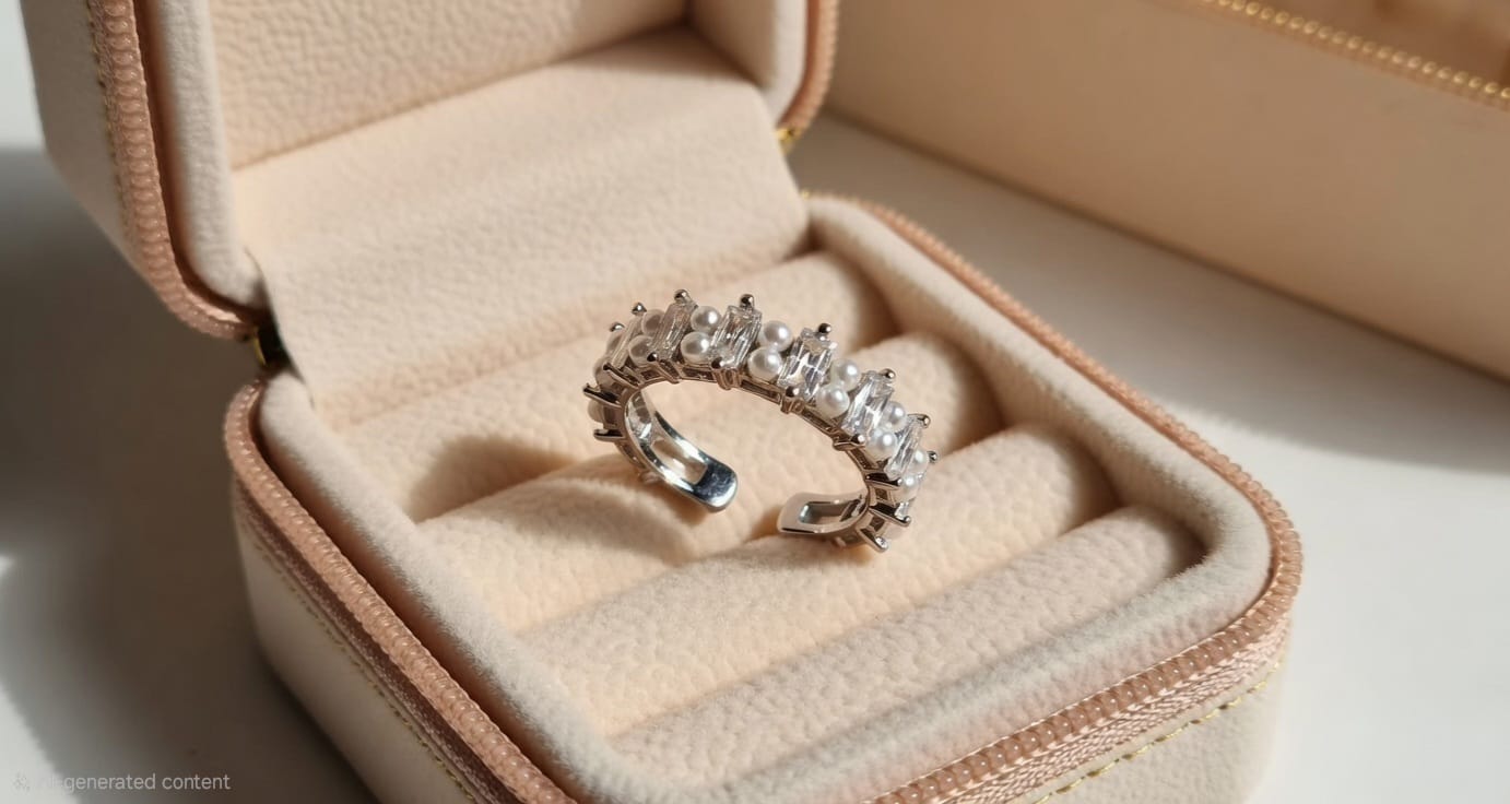 Pearl Adjustable Ring