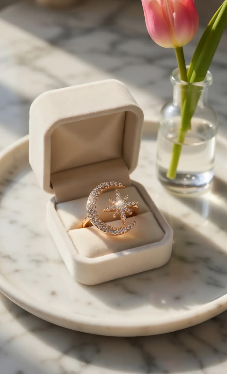 Crescent Moon Ring