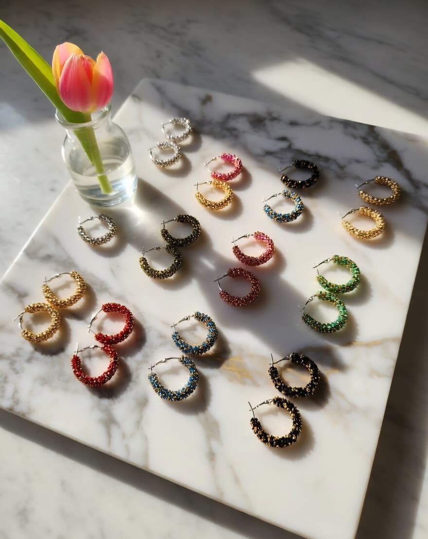 Shiny Small Hoops