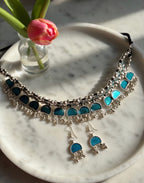 Choker Neckpiece with Earring set