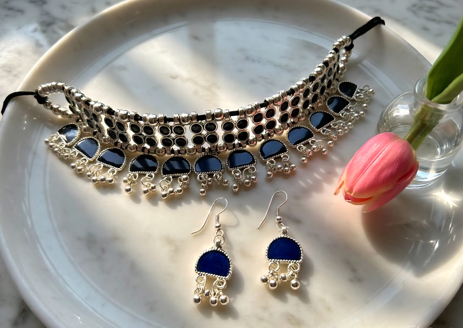 Choker Neckpiece with Earring set