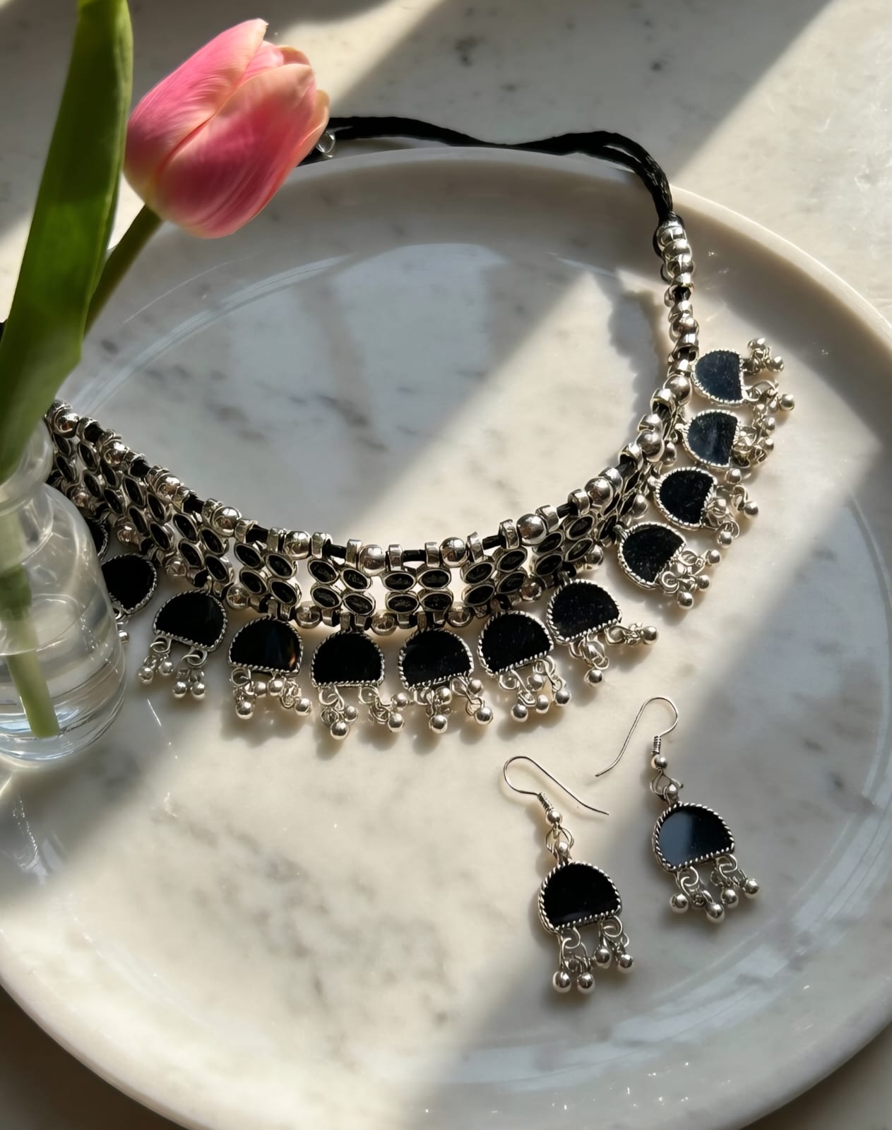 Choker Neckpiece with Earring set