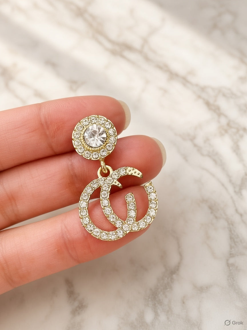 Zircon Circular C Earring