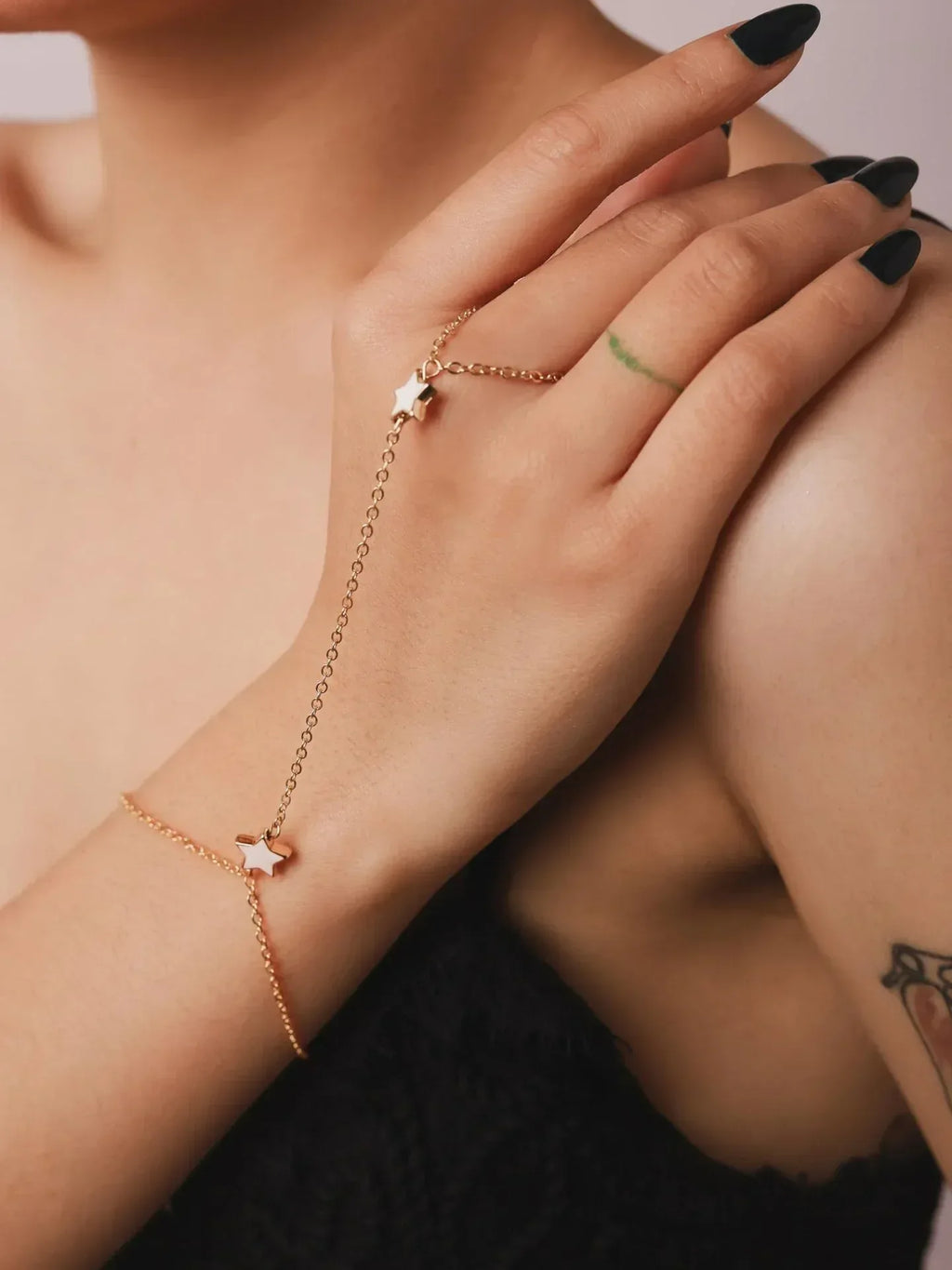 Stainless Steel Star Ring Bracelet - Viexta