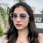 Square UV Protection Vintage Sunglasses