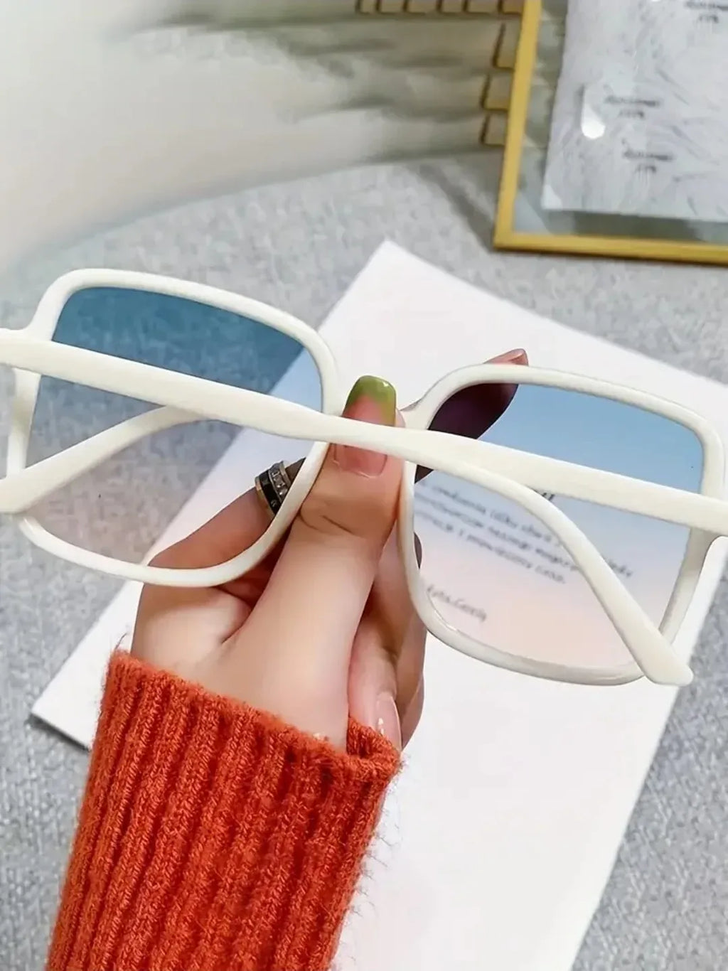 Square UV Protection Vintage Sunglasses - Viexta