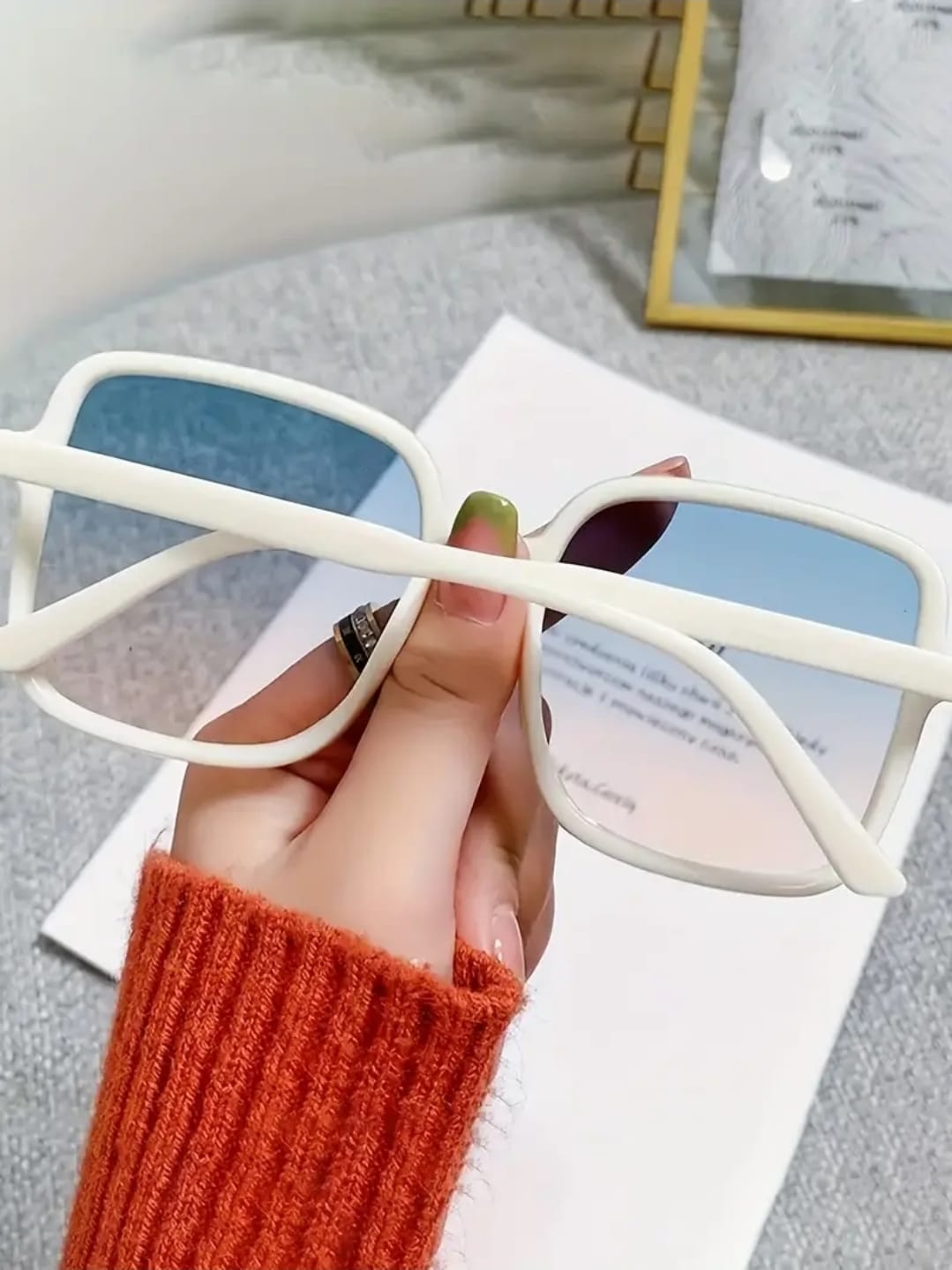 Square UV Protection Vintage Sunglasses