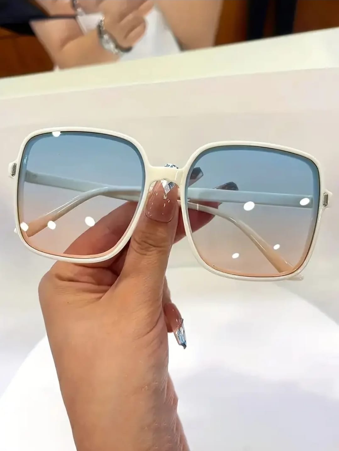 Square UV Protection Vintage Sunglasses