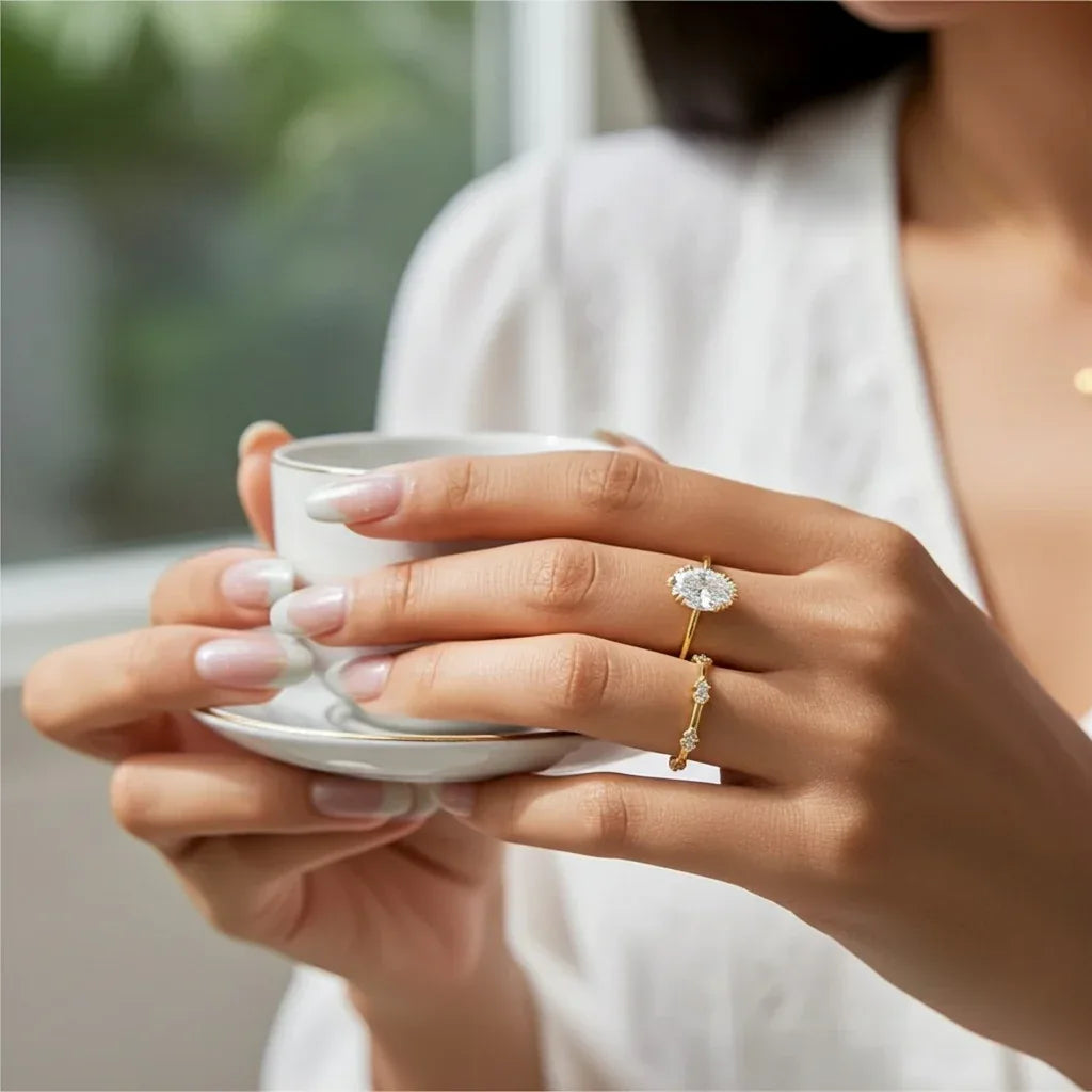 14k Four-piece Ring Set