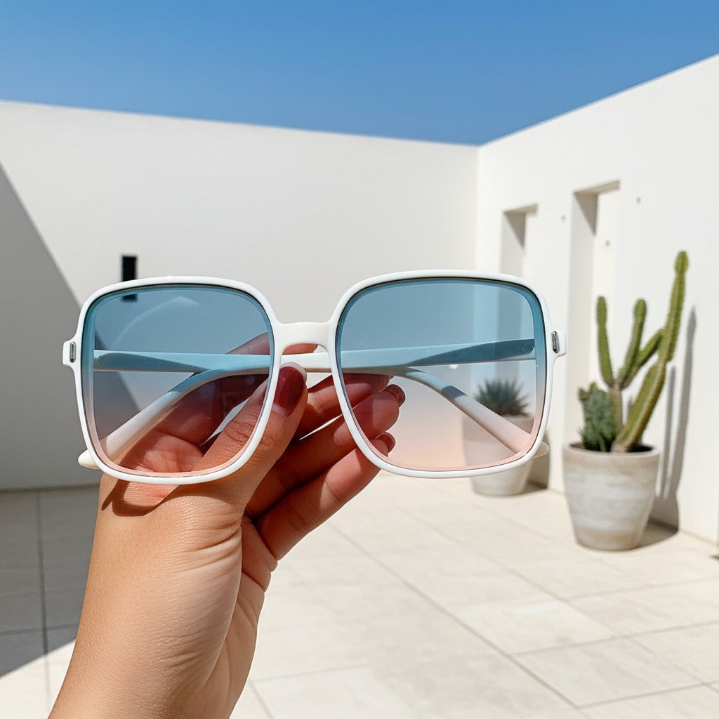 Square UV Protection Vintage Sunglasses