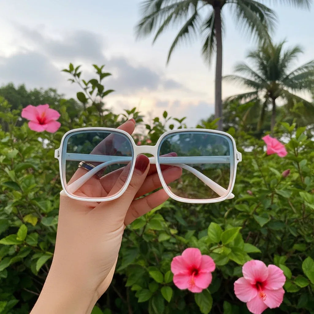Square UV Protection Vintage Sunglasses