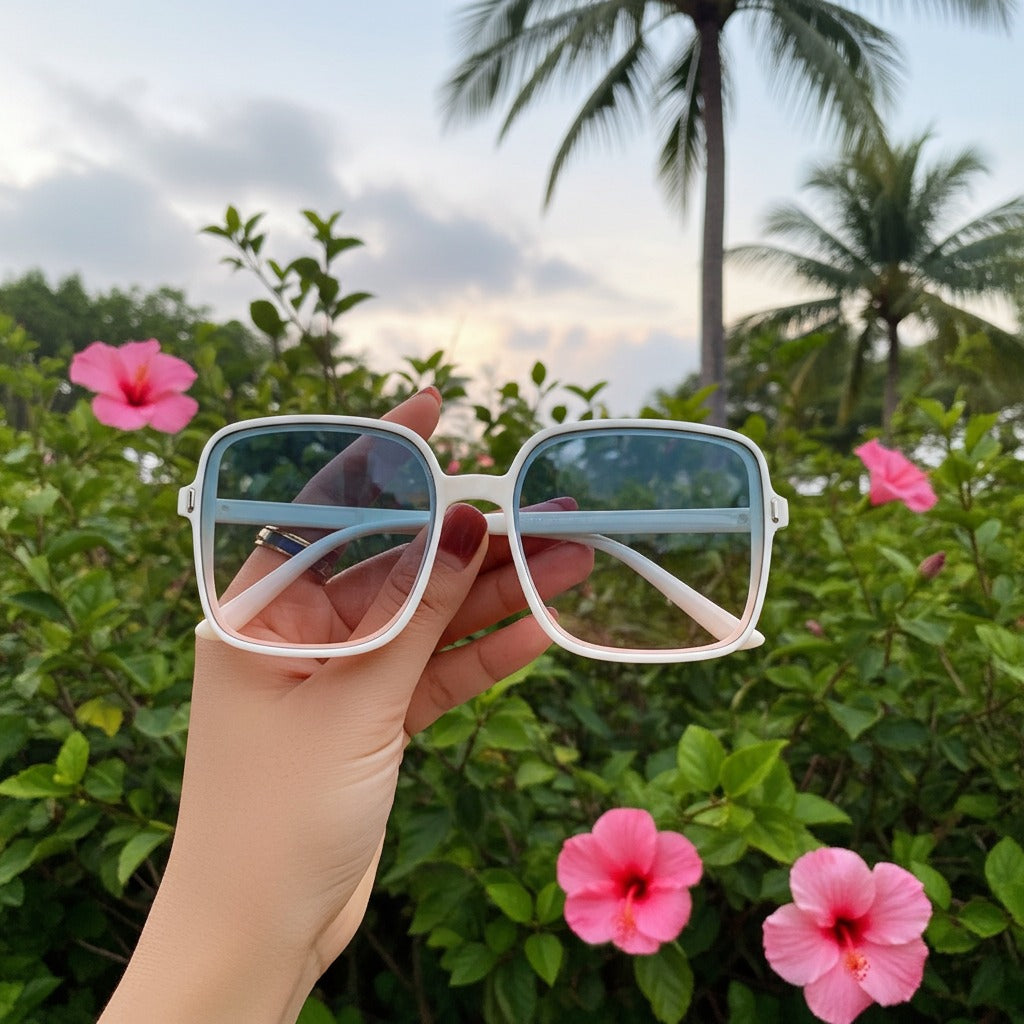 Square UV Protection Vintage Sunglasses