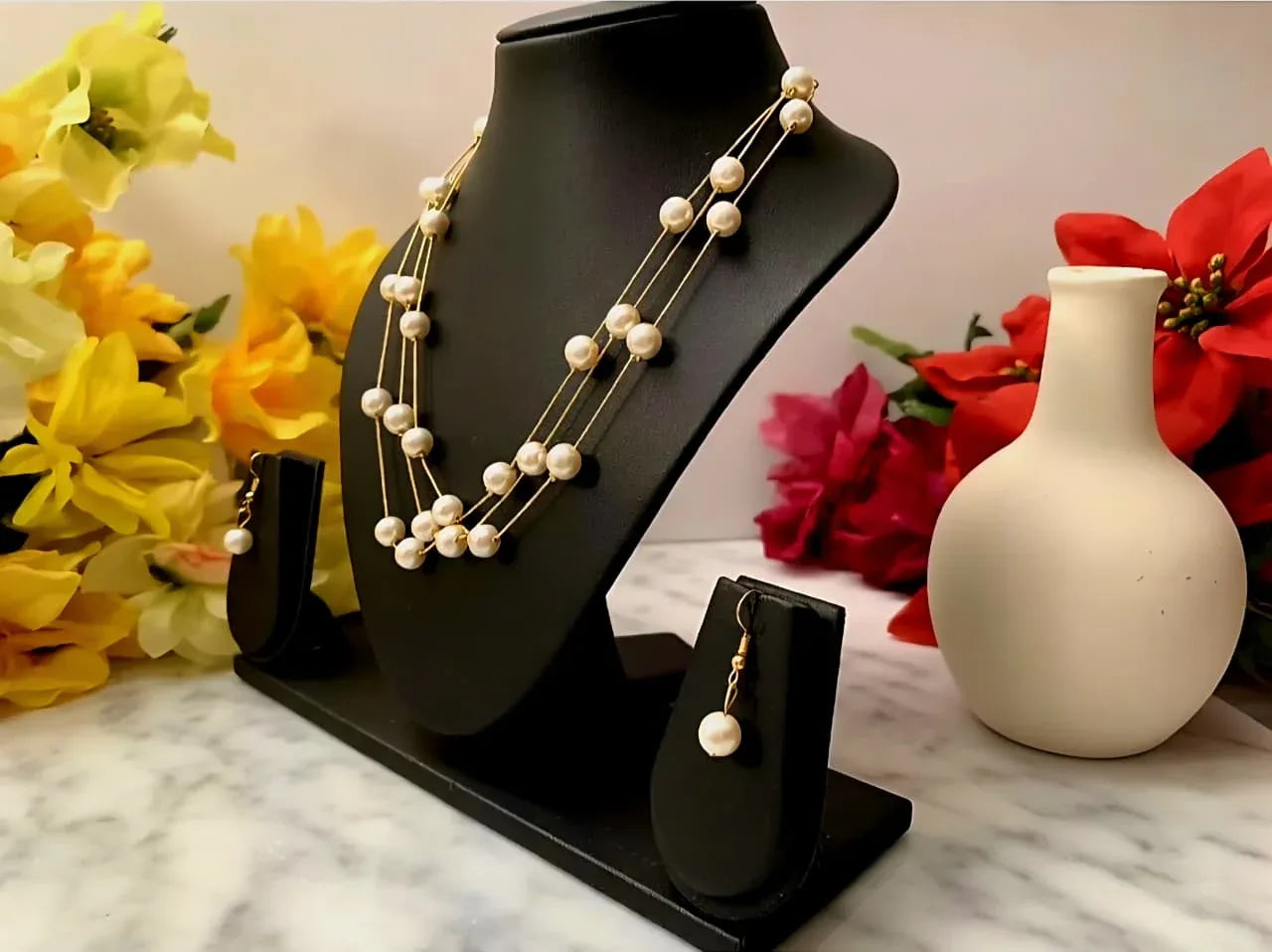 Layered Pearl Necklace