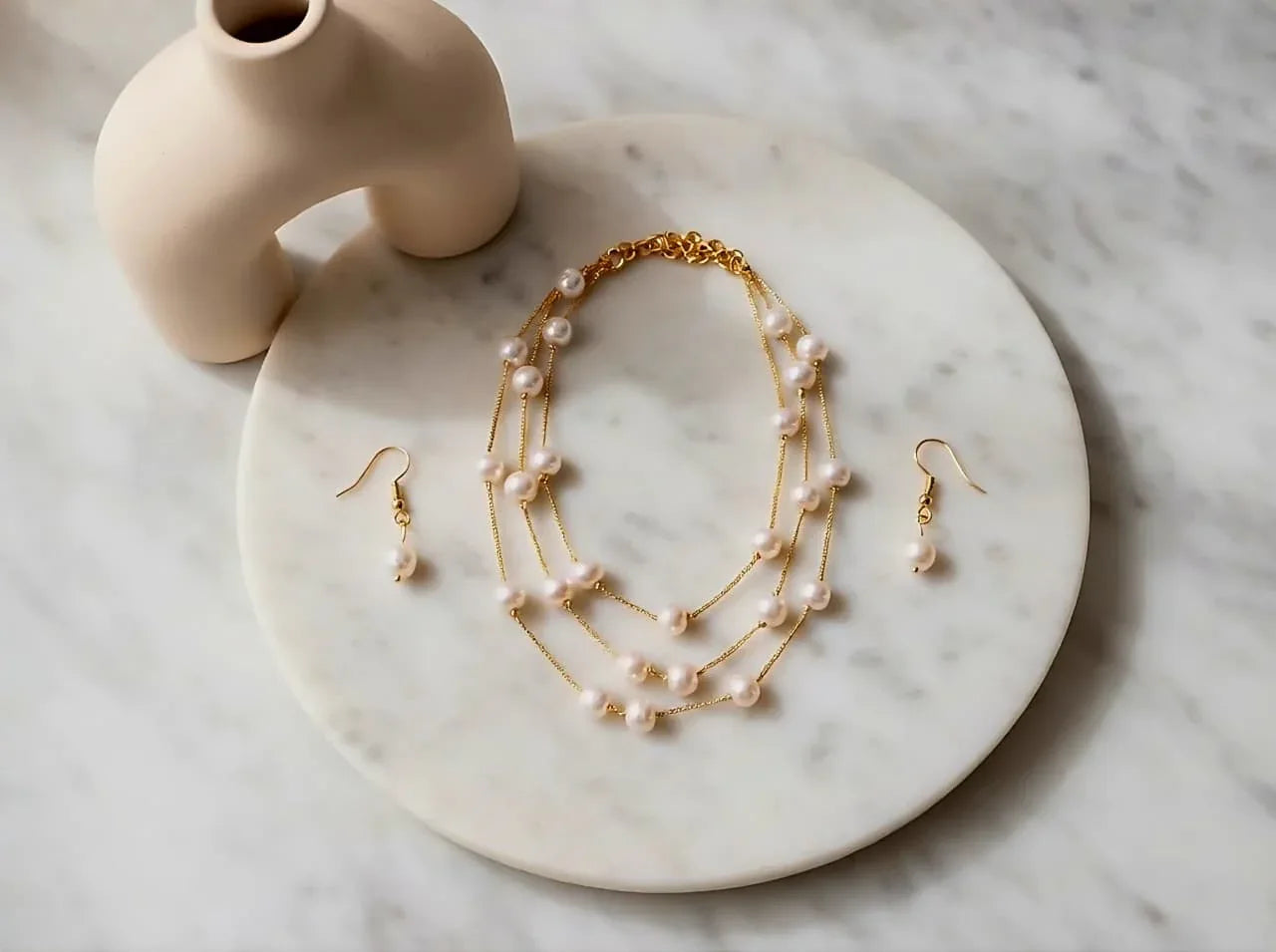 Layered Pearl Necklace