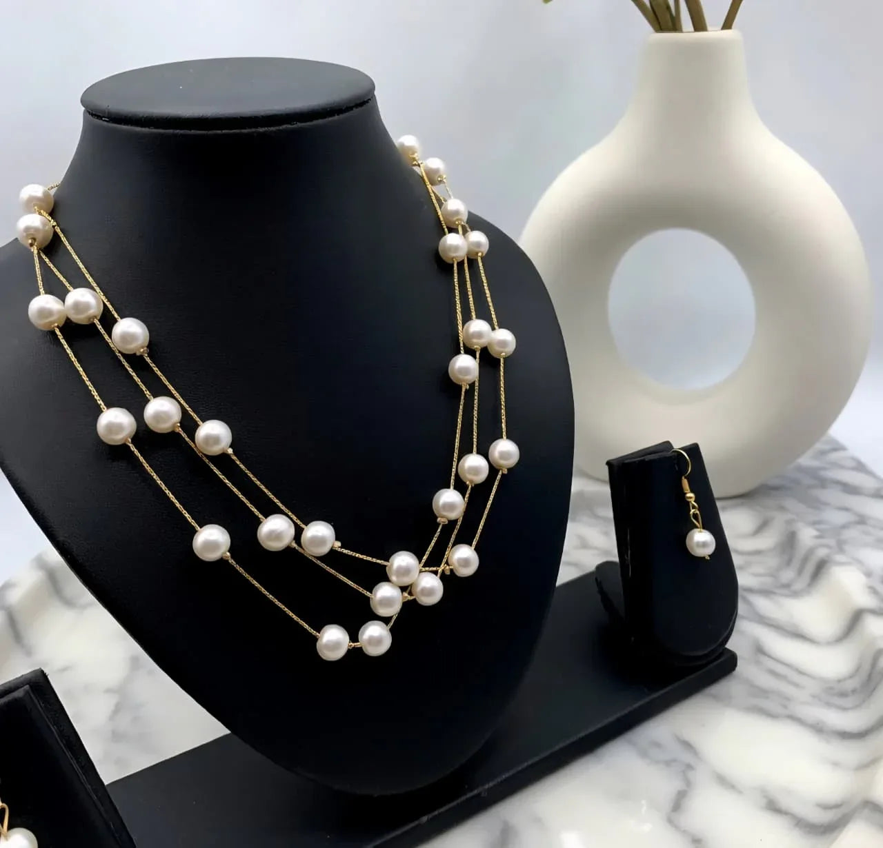 Layered Pearl Necklace