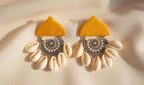 Fabric Shell Earrings