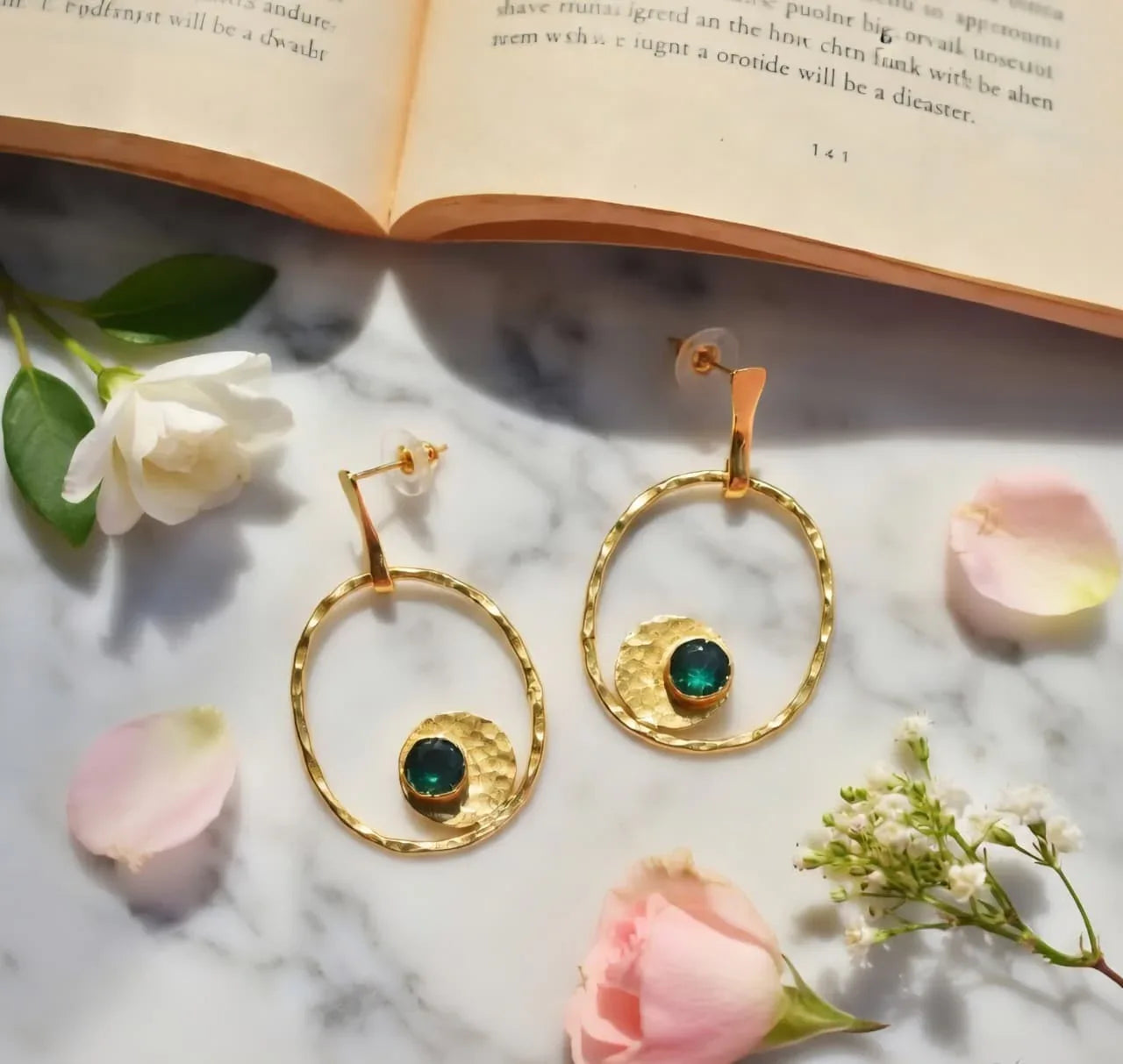 Monalisa Brass Earrings