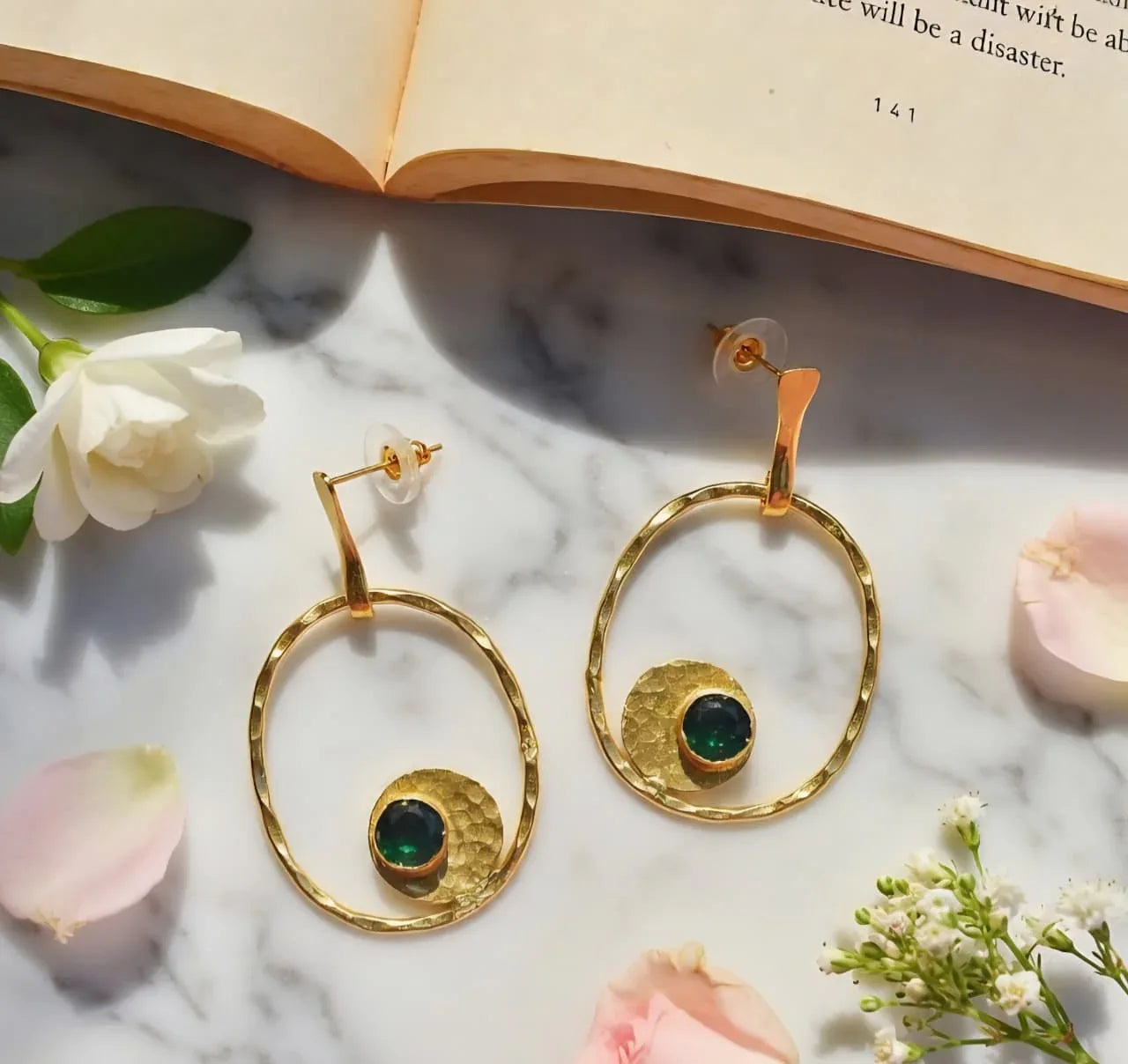 Monalisa Brass Earrings