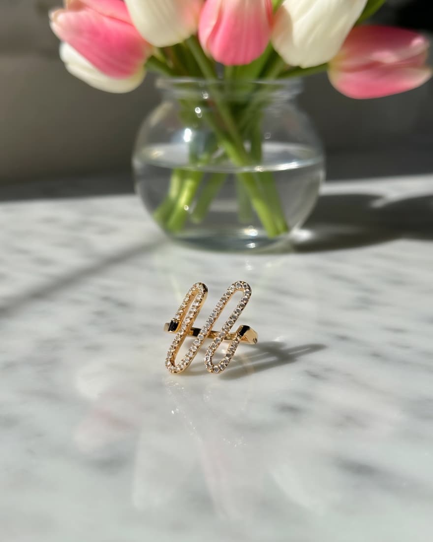 18k Wave Ring