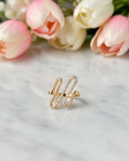 18k Wave Ring