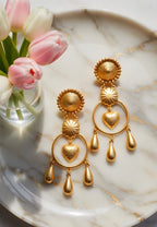 Golden Heart-Danglers