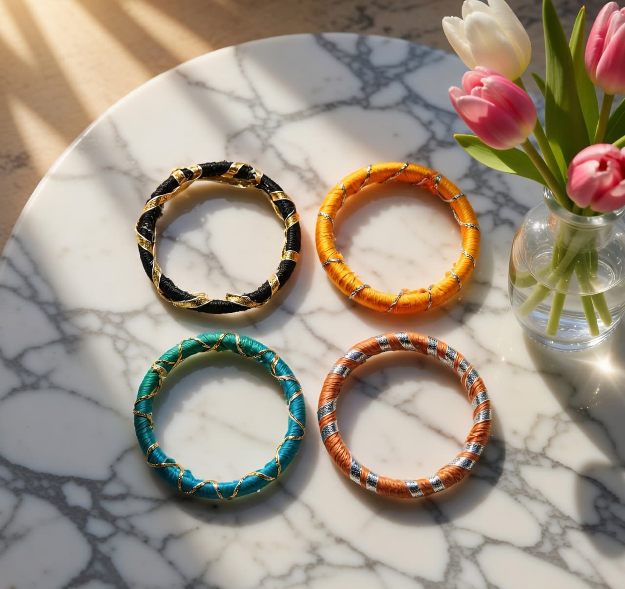 Fabric Designed Bangles