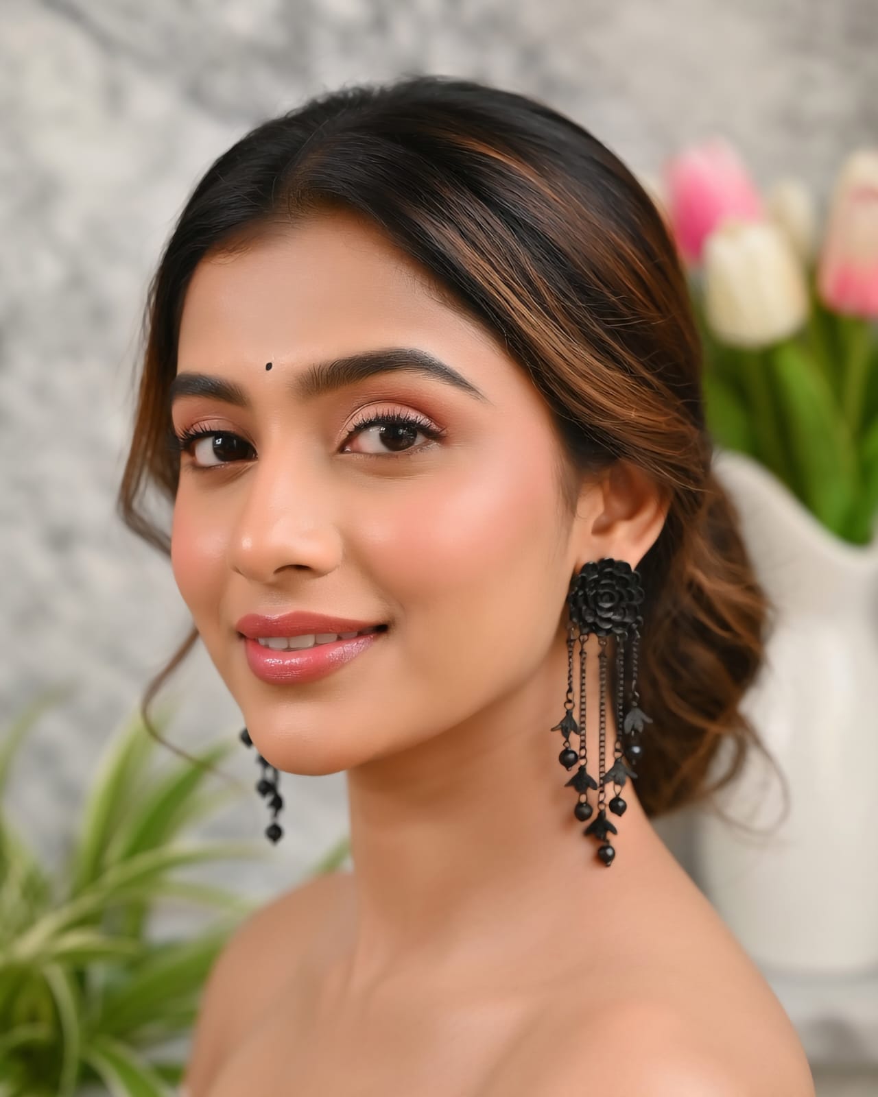 Black Tassel Jhumka
