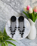 Black Tassel Jhumka