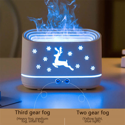 Flame Humidifier Diffuser Lamp