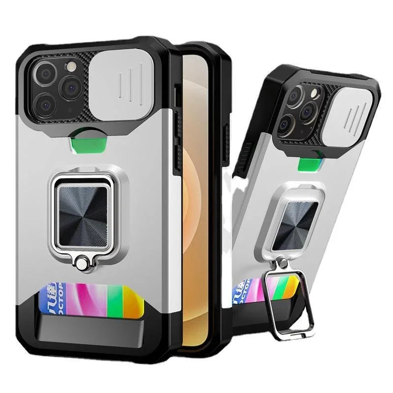 Sliding-window Card-insert iPhone Cases - Viexta